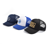 Gorra transpirable de 5 paneles para montar al aire libre para hombre Gorra de malla de béisbol con logotipo personalizado con logotipo bordado