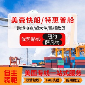 Tongtian International Us Express Freight FBA First Leg DDP Oversized Ecommerce LCL Logistics - Product Image 1
