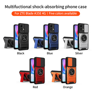 Lichicase 360 °   Funda Protectora para Teléfono con Anillo Giratorio y Protección de Cámara de Cobertura Total para ZTE Axon 60 Blade A35 A55 - Product Image 2