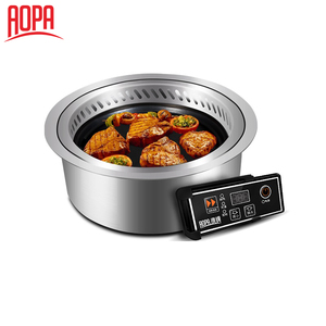 AOPA Venta caliente DT40 sin humo japonés, coreano barbacoa Grill con cubierta mesa de restaurante - Product Image 3