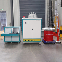HVHIPOT 250kVA 0-50kV 5A Equipo de Prueba Hipot Automático de 10 Pulgadas con PLC AC/DC, Equipo de Prueba de Alta Tensión de Frecuencia de Red para Transformadores/Motores