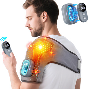 Grenzüberschreitendes Privatmodell Fernbedienung Heizung Vibration Magnetische Anziehung <span class=keywords><strong>Massage</strong></span>-Schulterpolster Schultermassagegerät - Product Image 1