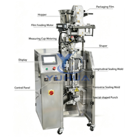Machine d'emballage automatique YH haute vitesse à voie unique pour sachets à scellage arrière, pour granulés et gel de silice déshydratant