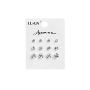 Orecchini Ilan 5mm 6mm 8mm, Accessori di Gioielleria alla Moda - Product Image 2