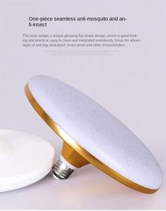 Bombilla LED de Alta Potencia al por Mayor de China, Bombilla LED UFO SKD de 15W 20W 30W 50W 60W, Bombilla LED Redonda Dorada - Product Image 6