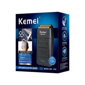 Afeitadora Eléctrica Recargable Km-1102 para Hombre, Doble Cuchilla, Alimentación USB, para Rostro, Venta al Por Mayor, 3w - Product Image 5