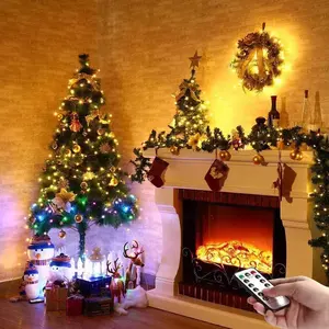 ओटेक ट्विनके प्रकाश 5 मीटर 8 मोड ट्री सजावट लचीला तांबे के तार xmas एलईडी लाइट क्रिसमस