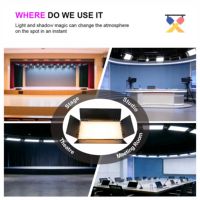Avastron - Prix d'usine - Panneau LED 200W pour studio - CRI élevé 90 - Dimmable - Sans scintillement - DMX512 - 3200-5600K - Éclairage blanc chaud/froid
