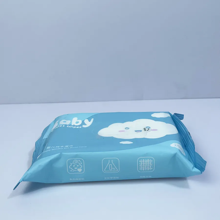 Lenços umedecidos descartáveis biodegradáveis para bebês, lenços umedecidos orgânicos para bebês, toalha de água de venda quente na China