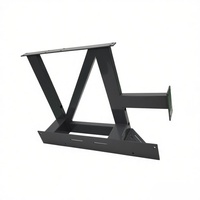 Support de montage en acier soudé de précision OEM, plaque de base personnalisée thermolaquée pour machine, pièce de cadre industriel en tôle