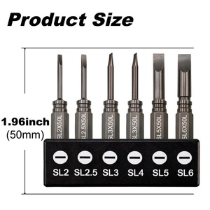 Guest Quality Sl Series Flathead Electric <b>Screwdriver</b> <b>Bits</b> 50 75 100 150mm Hex Shank <b>Set</b> For Drill - Product Image 2