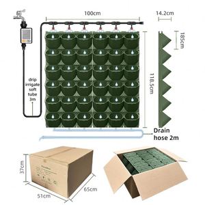 Jardinera Vertical Autoirrigable <span class=keywords><strong>Naturix</strong></span> Patent 5017, Juego Completo, Maceta para Pared Verde, para Aplicaciones en Interiores y Exteriores - Product Image 1