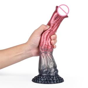 Meistverkaufter Silikon-Pferdedildo Realistischer <span class=keywords><strong>Pussy</strong></span>-Stimulator Tierpenis Großer Analplug Dildo mit Saugnapf zur Masturbation - Product Image 1