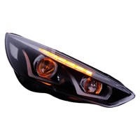 Conjunto de Faros LED para Ford Focus 15-18, DRL, Señal de Giro Secuencial, Lente de Proyector Doble, Reemplazo de Faros Halógenos, Actualización