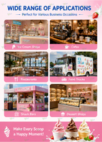 Máquina de helados soft serve, máquina de helados soft de doble compresor, máquina para hacer gelato