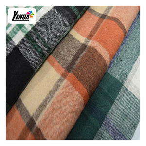 Hot Bán Sản Xuất Phổ Biến Tùy Chỉnh Thiết Kế 100% Cotton/CVC/TC Kiểm Tra/Sợi Nhuộm Flannel Vải - Product Image 3