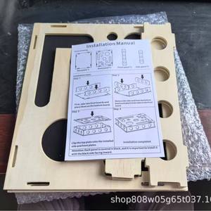 Wooden <b>Cat</b> Maze <b>Toy</b> Square Solid Wood Pet Game Box <b>For</b> <b>Indoor</b> <b>Cats</b> Home Entertainment Natural Color 450g - Product Image 2