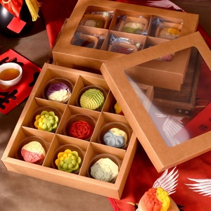 Caja <span class=keywords><strong>de</strong></span> Papel para Postres con Ventana para Pastelería, Caja para Postres con Tapa, Cajas Personalizadas para Eclairs <span class=keywords><strong>y</strong></span> Crema Pastelera - Product Image 1