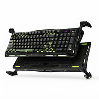 Clavier mécanique de jeu Gravastar Mercury K98 PRO avec double écran couleur TFT 8Khz, exosquelette en alliage d'aluminium, RGB, trois modes