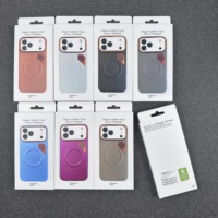 Étui de téléphone personnalisé en cuir magnétique avec détail de ventilation de l'appareil photo pour iPhone 18 Pro Max pour Samsung Galaxy S26 Ultra