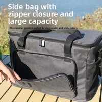 Sac Isotherme Oxford Imperméable en Tissu Softshell avec Doublure en Feuille d'Aluminium Grande Capacité Pliable Portable pour Bureau et Café