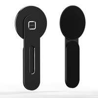 Soporte magnético para teléfono, clip de montaje lateral de monitor de computadora delgado de aluminio para todos los teléfonos, soporte de expansión portátil plegable portátil
