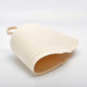 Chapeau <span class=keywords><strong>de</strong></span> sauna en laine naturelle en gros, accessoire <span class=keywords><strong>de</strong></span> bain japonais, protection personnalisée pour la tête, chapeaux <span class=keywords><strong>de</strong></span> sauna unisexes - Product Image 6