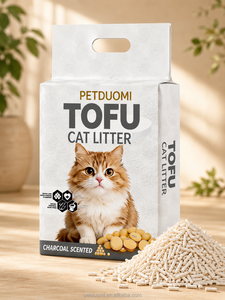 Litière pour chat en tofu de qualité supérieure, contrôle des odeurs, sable naturel pour chat, vente en gros d'usine - Product Image 1