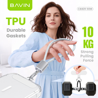 Kabel USB Tali Ponsel BAVIN Excellent Sturdy Anti-maling Anti-pencurian CB429 PD60W Density Braid