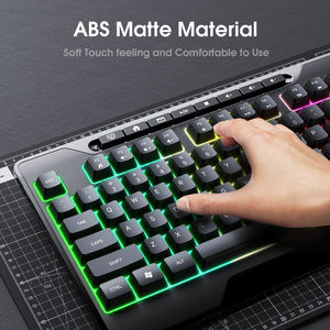 Teclado para Juegos ONIKUMA G32 con Cable, RGB, Teclas Completas Anti-Overlay, Teclas Esmeriladas, Retroiluminación USB para PC y Portátiles - Product Image 4