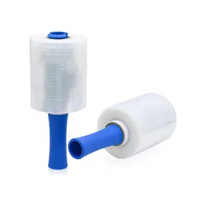 Mini plastik bungkus melar pegangan plastik untuk penggunaan sehari-hari rumah kotak karton kosmetik larut dalam air lembut LLDPE