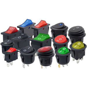 สวิตช์ไฟแบบโยกทรงกลม 6A 10A 16A 20A พร้อมปุ่มสีแดงและสีเขียว - Product Image 2