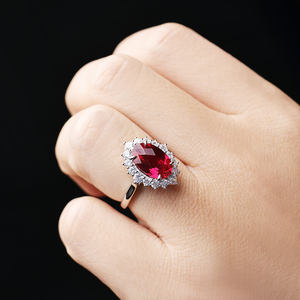 Joyería Simple de moda, anillo de rubí de Plata de Ley 925, joyería de mujer de piedras preciosas coloridas de alta calidad al por mayor - Product Image 5