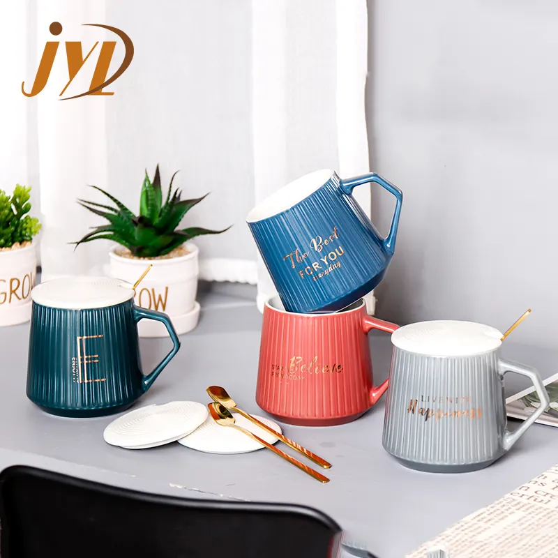 Conjunto de xícaras de café personalizado, conjunto de xícaras de café personalizado, leite de porcelana, caneca de cerâmica