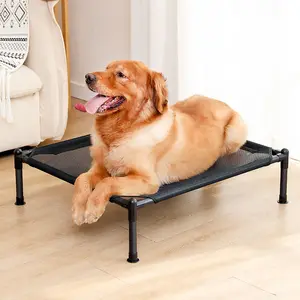 Letto per cani rialzato in acciaio inossidabile di diverse dimensioni 25mm rialzato di lusso grande letto per cani fornitore di cucce per animali domestici