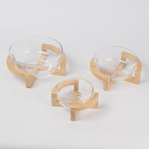 Wooden Fruit Bowl Display Rack Base Glass Storage Dish Kitchen Decor Single Layer Solid Wood <b>Stand</b> For Fruit Serving - Product Image 3