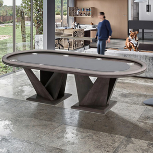 Mesa de billar 2 en 1 personalizada de fábrica con mesa de póquer de Texas de lujo con patas plegables con cubierta <span class=keywords><strong>Gamer</strong></span> Stuff - Product Image 1