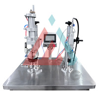 Machine de remplissage d'aérosols semi-automatique haute précision Valve BOV avec pompe pour gaz, peinture, huile et bidons métalliques, contrôle PLC