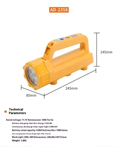 TYAD-2358 tragbare LED-Patrouillen beleuchtung ABS-Körpers chein werfer Starker Magnet Multi-Directional Rotating Lamp Taschenlampen Taschenlampen - Product Image 1