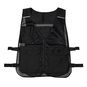 Gilet de sécurité réfléchissant rafraîchissant haute visibilité avec poches à glace, vêtements de travail haute visibilité pour la circulation, la construction et les travaux extérieurs, en polyester, conforme à la norme ANSI Classe 2 - Product Image 4