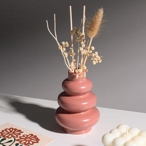 Diffuseur <span class=keywords><strong>de</strong></span> parfum en céramique nordique <span class=keywords><strong>de</strong></span> luxe 150 ml avec bâtonnets floraux, parfum frais sans <span class=keywords><strong>alcool</strong></span>, arôme longue durée pour hôtels et salons - Product Image 2