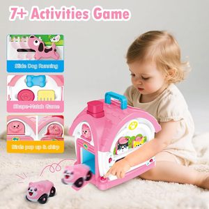 Juguete Educativo Musical Bilingüe EPT 10 en 1 para Niños Pequeños de 1 a 3 Años con Luces, Sonidos, Perrito de Peluche y Coche Rosa - Product Image 5