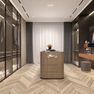 Organizador de Armario Moderno de Madera Maciza, Armario Personalizado para Almacenamiento de Dormitorio, Área de Comedor Independiente, Guardarropa PARA EL Hogar - Product Image 2