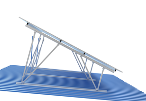 Sistema de montaje solar de inclinación multipilar con soporte de tierra de aluminio Componentes de techo de hojalata para instalación solar - Product Image 4