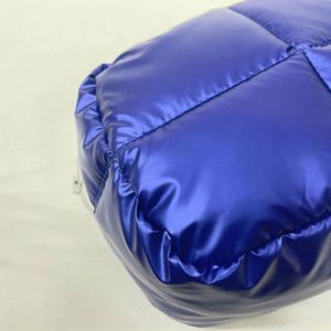 Solid Color Winter Down Cotton Soft Light Weight Puffer Puffy Fluffy Quilted Cloud Makeup Cosmetic Bag Travel <b>Make</b> <b>up</b> <b>Pouch</b> - Product Image 6