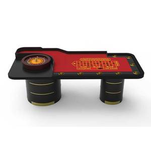 Casino Quality <strong>Roulette</strong> <strong>Table</strong> With Classy <strong>Roulette</strong> Wheel with Strong Heavy Wooden Legs/Base Waterproof <strong>Felt</strong> - Product Image 3