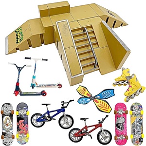 Ensemble de jouets de piste de rampe de parc de Skateboard de doigt pour garçon cadeaux de noël - Product Image 3