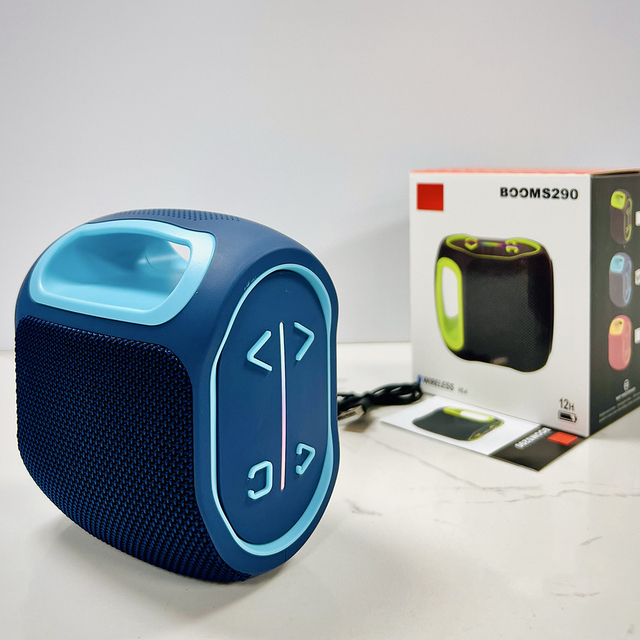 BOOMS290 New Arrival Portable Super Bass Blue-tooth Speaker FM Radio/TF/USB Fabric Waterproof Stereo Woofer Hot Selling Speaker