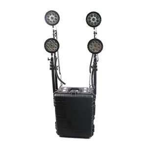 Hot Sale Super Bright 144W 16000 Lumen Adjustable Mast Fire Rescue Portable Work Light Remote Area Work Light