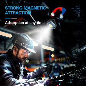 Mini lampe de poche portable à diode électroluminescente ultra-lumineuse, multifonctionnelle, en alliage d'aluminium, COB, magnétique, étanche, à intensité variable - Product Image 6